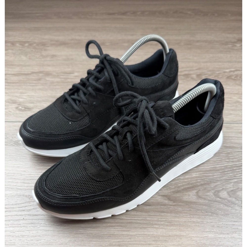 Cole Haan Womens Grand.OS Sneakers W14851 Suede Mesh Black 10.5 B